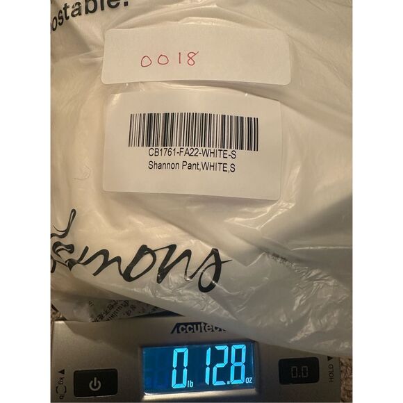 For Love & Lemons size S Shannon Pant White Trouser Wide Leg Chic Quiet Luxury - Picture 11 of 11